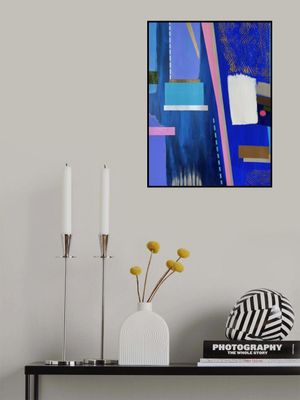 Emily in Paris - Abstract Painting – Chic Parisian Geometric Art for Home, Office or Gift Interior