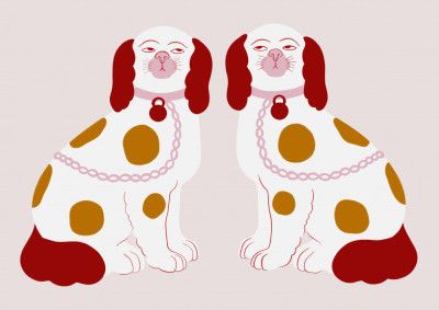 Regal Dog Pair