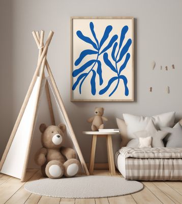 Blue Stylized Branches