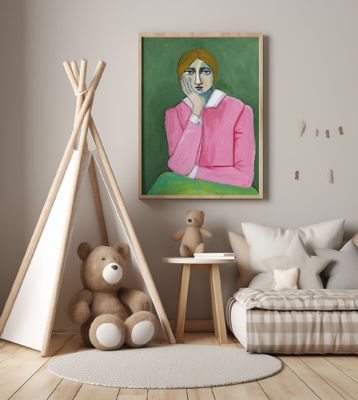 Vintage Lady in pink