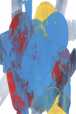 Abstract Blue Red Yellow Shapes 3
