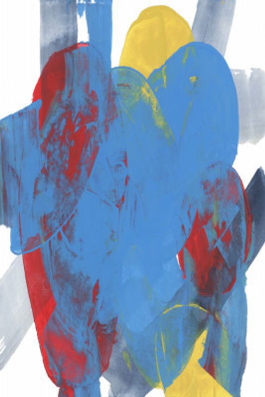 Abstract Blue Red Yellow Shapes 3