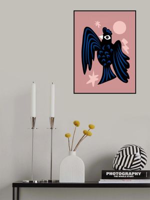 Moon and Stars Raven