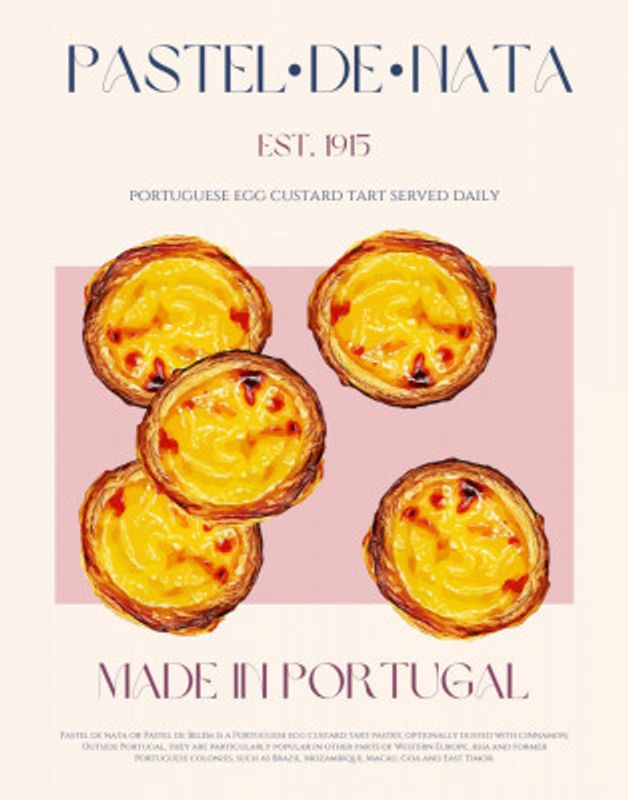 Traditional Portuguese Egg Custard Tart