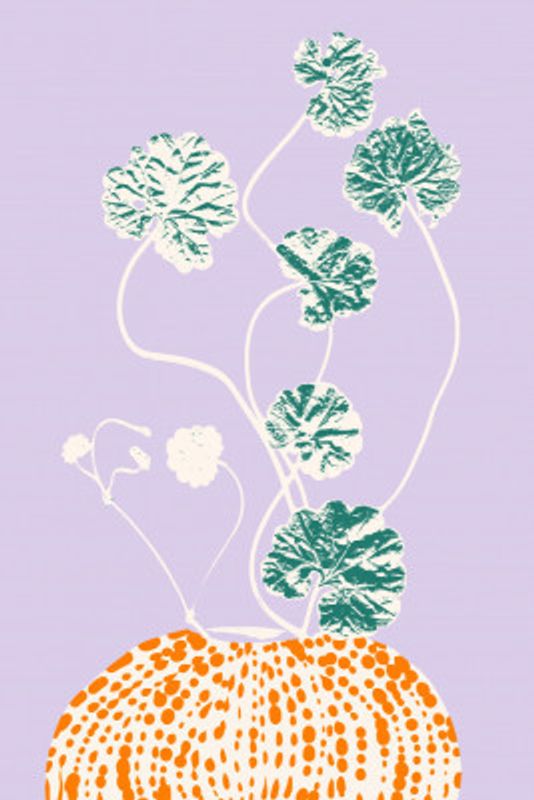 Plant based happyness Ajuga still life