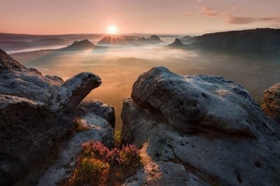 Sunrise on the rocks