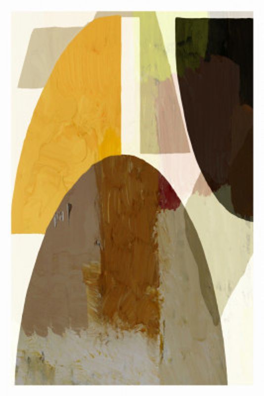 Bold Geometric Shapes In Earthy Tones