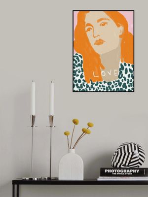 Portrait of a Woman with Orange Hair