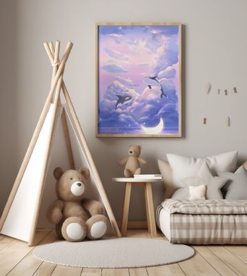 Fantasy Beautiful Whale