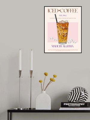 Refreshing Glass of Iced Coffee