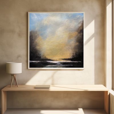 Serene Sunset Over a Tranquil Horizon