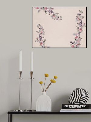 Pastel Flowers on Beige