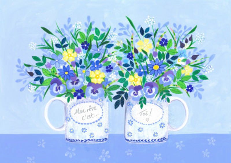 Floral Dreams in Cups