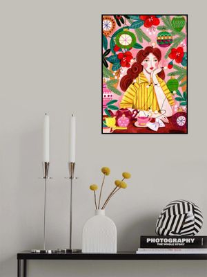 Retro Christmas Woman