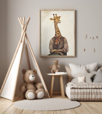 Giraffe With A Human Body