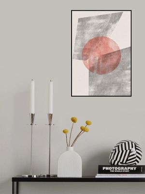 Red Geometric Modern Object