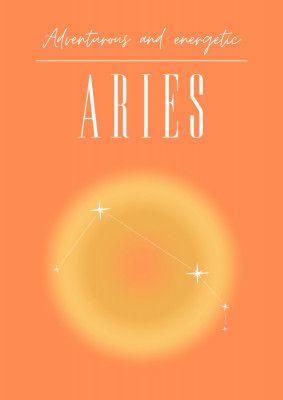 Aries Zodiac Print Art