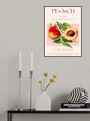 Vintage Style Peach Illustration