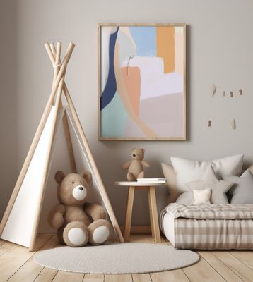 Soft Pastel Hues and Bold Brushstrokes