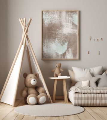 Brown and Muted Brushstrokes