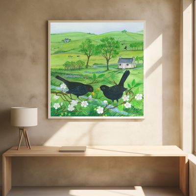 Blackbirds and Blossom