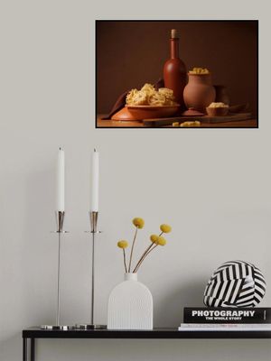 Still life with pasta and ceramic ware