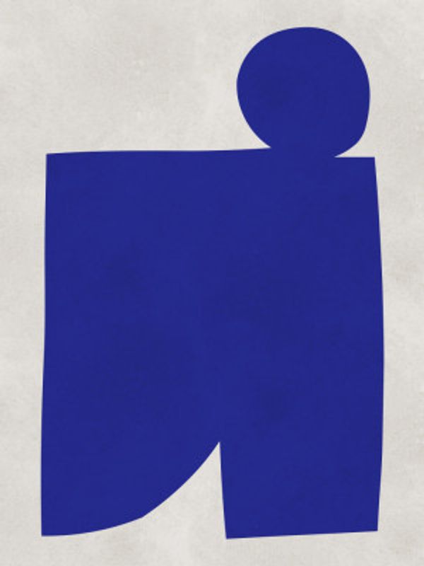 Blue and white art 1