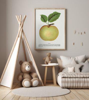 Mann Apple Lithograph