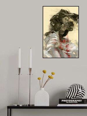 Woman with Long Hair and Dynamic Movement