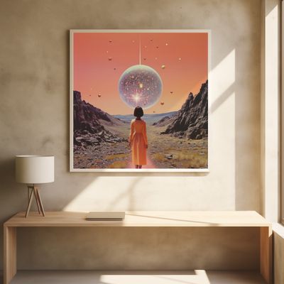 A Space Disco Collage Art