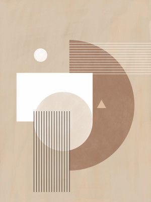 Neutral Semicircles Poster