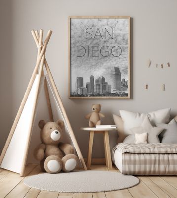 SAN DIEGO Skyline | Text