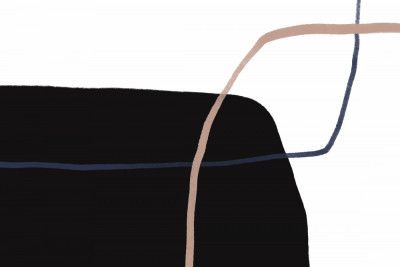 Intersecting Lines And Bold Black Shapes