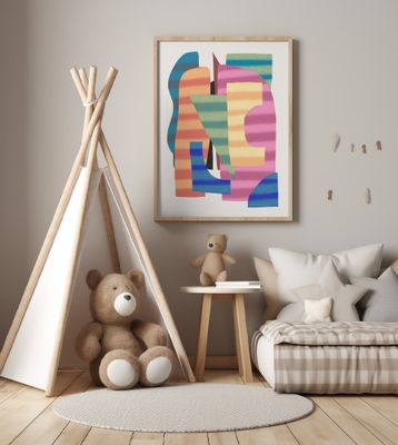 Abstract Stripe Minimal Collage 17