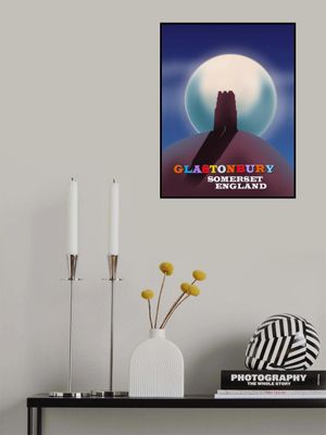 Glastonbury Tor Travel Poster