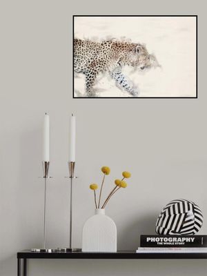 Abstract African Leopard Watercolor Art