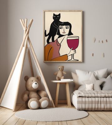 Wine and cat lover