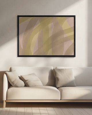 Neutral Abstract Watercolor In Nude and Pastel  3