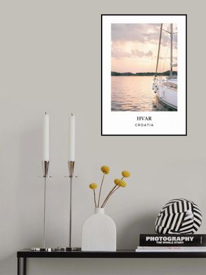 Hvar Croatia travel poster