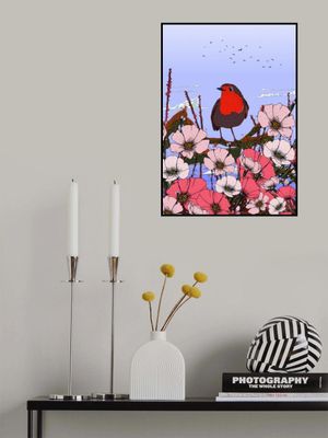 Robin Bird In The Summer