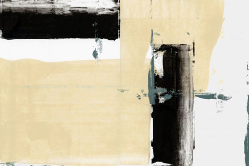 Neutral &amp; Black Art Print No 2