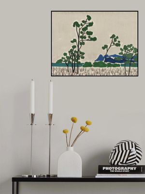 Landscape On Wood Panel