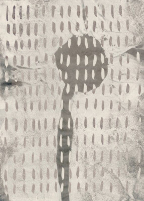 Contemporary Abstract In White and Grey