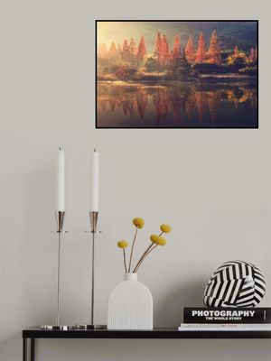 Beautiful morning of the Obong reservoir