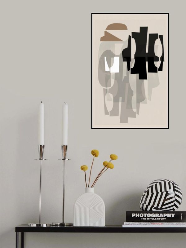 Black and White and Brown Relief 1