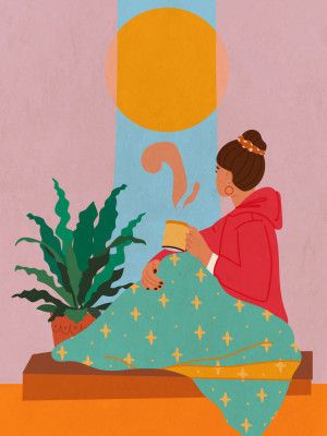 Girl Looking Out of Window 2