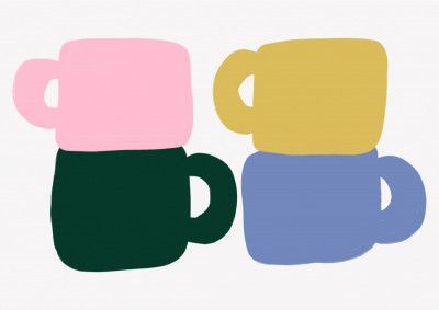 Colorful Coffee Mugs