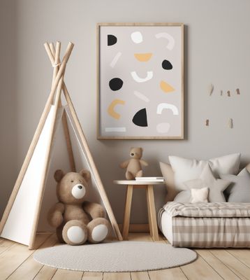 Geometric Shapes in Neutral Tones