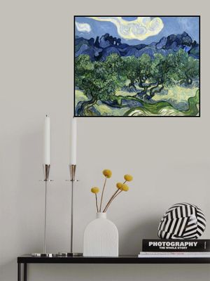 Vincent Van Gogh's Olive Trees With the Alpilles In the Background (1889)