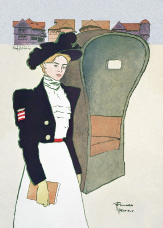 Woman Holding Book (ca. 1890–1907)